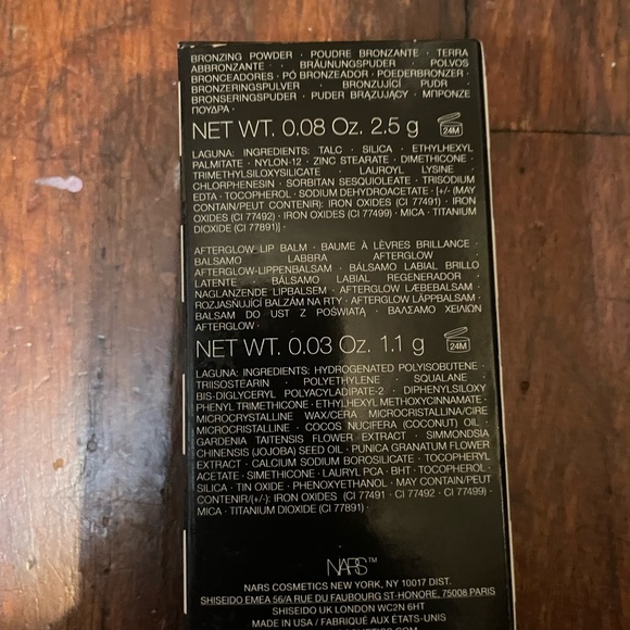 NARS Makeup New Nars Lip Balm Bronzer Laguna Set And Cover Girl